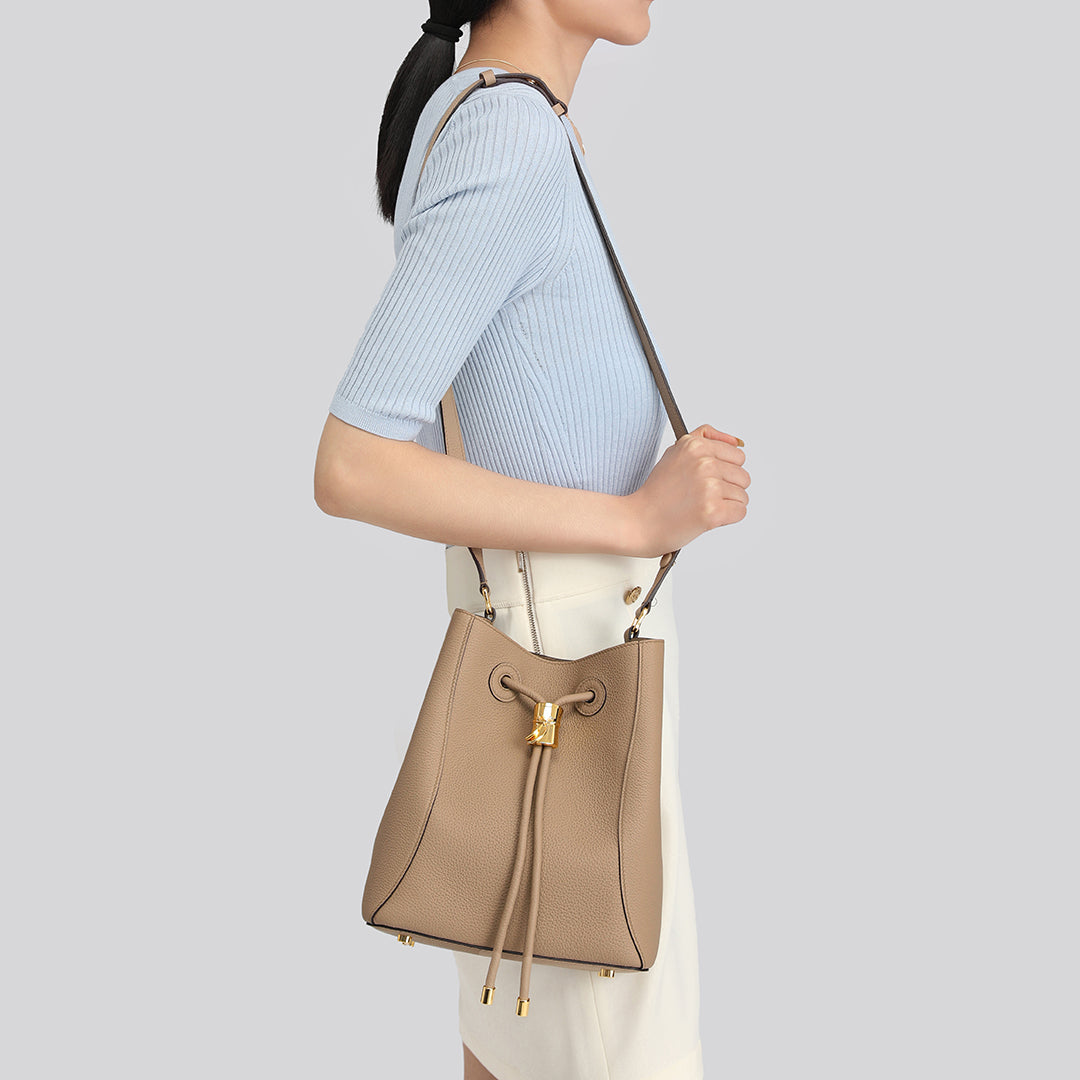 TOGO Handmade Bucket Shoulder Bag - White – msncraft